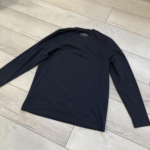 Under Armour ColdGear Black Henley Long Sleeve Shirt Men Size Small Casual Sport - Picture 5 of 10